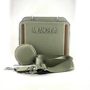Milanchiva Olive Green Crossbody Bag Set with coin pouch - NWOT